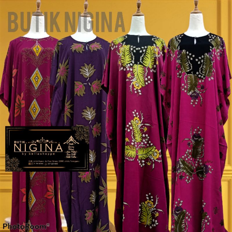 Buy ❤️BAJU KAFTAN KELAWAR LENGAN PENDEK BATIK BLOCK TANGAN 