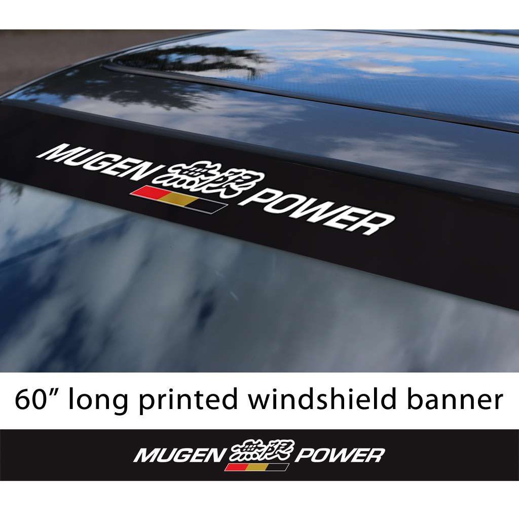 HONDA MUGEN POWER FRONT WINDSCREEN STICKER 121 atelieryuwa.ciao.jp