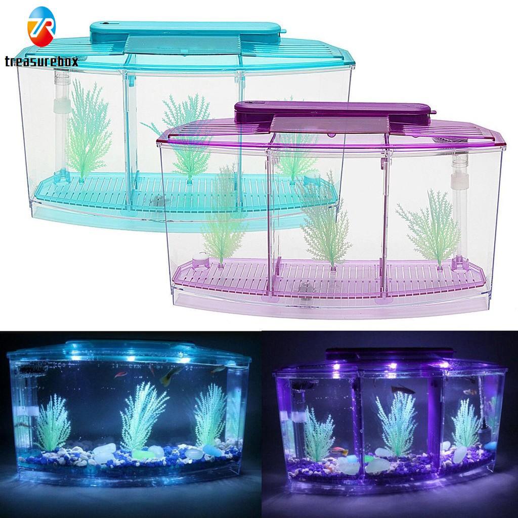 Removable Betta Aquarium Small Fish Fish Tank With Six Led Ceiling Lights