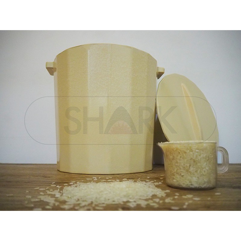 10kg Food Grade Melamine Plastic Bekas Beras / Rice Dispenser / Rice Bucket / Tong Beras