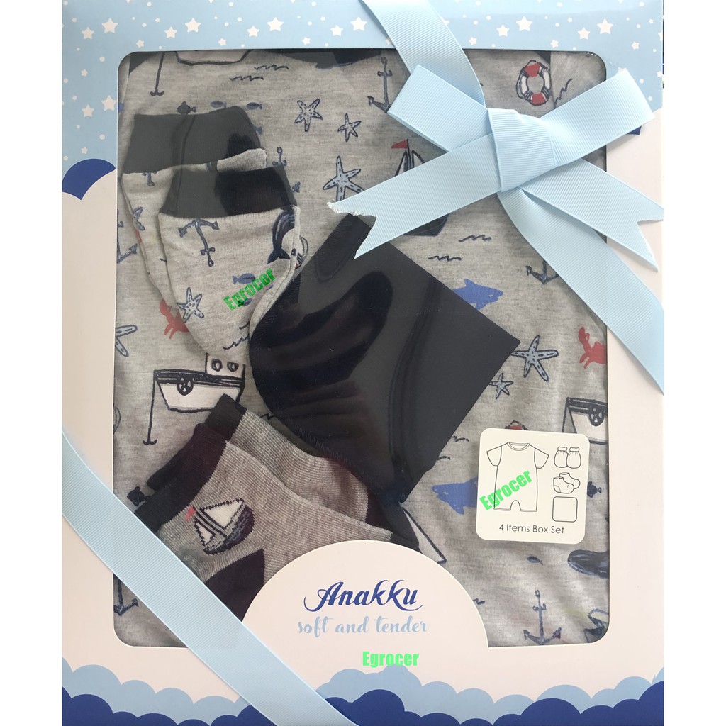 Anakku Baby 3pcs / 4pcs Gift Set Box Shopee Malaysia