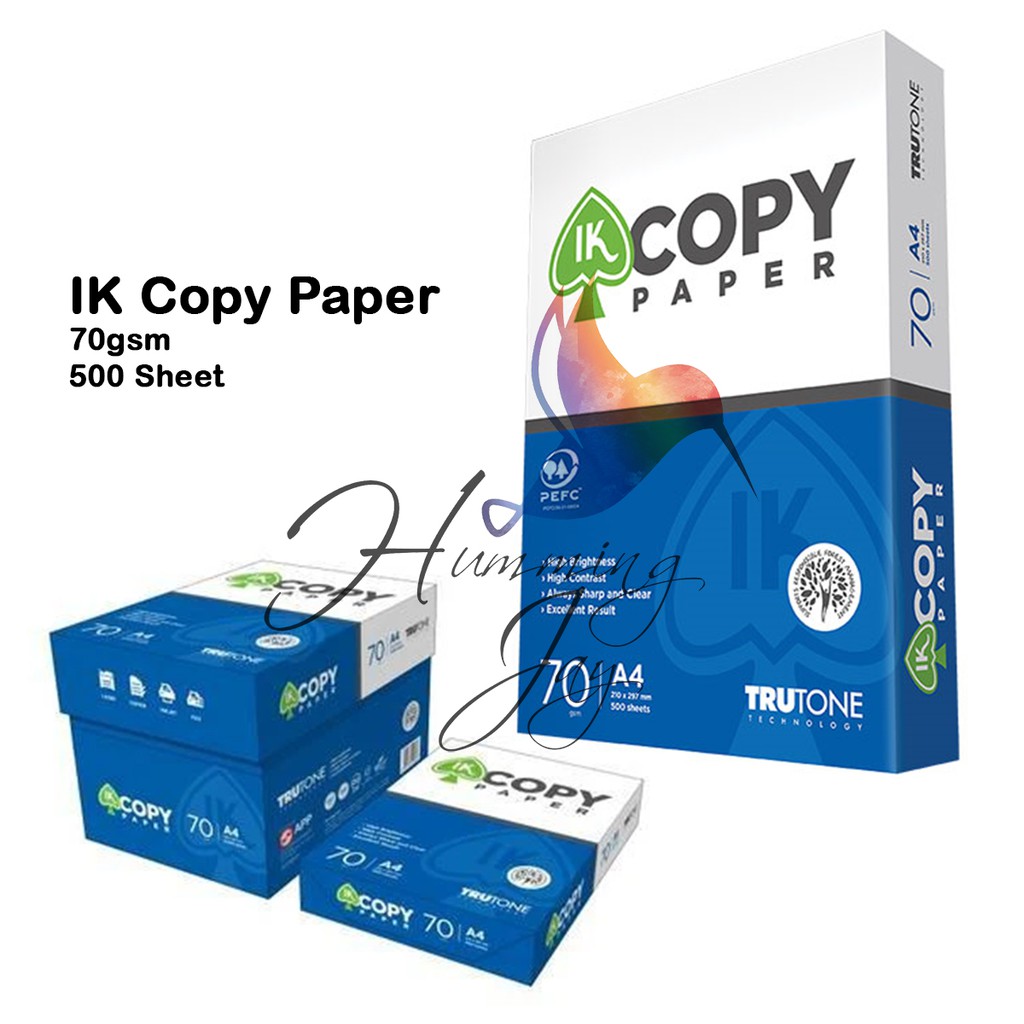 IK Copy Photocopy Paper A4 Size 70gsm (500 Sheets) | Shopee Malaysia