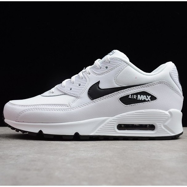 brand new nike air max 90 original all white leather men running shoe39-44  | Shopee Malaysia