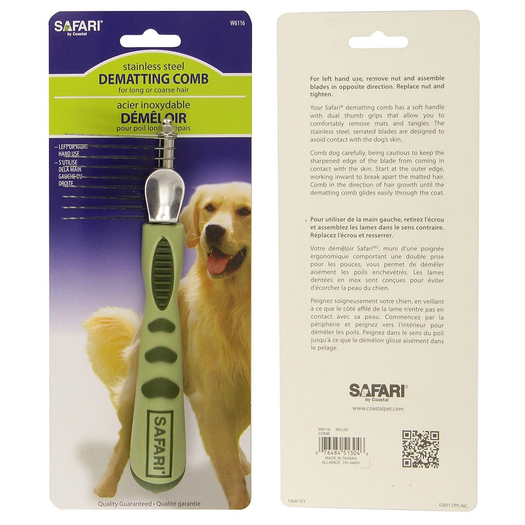 safari dog dematting comb