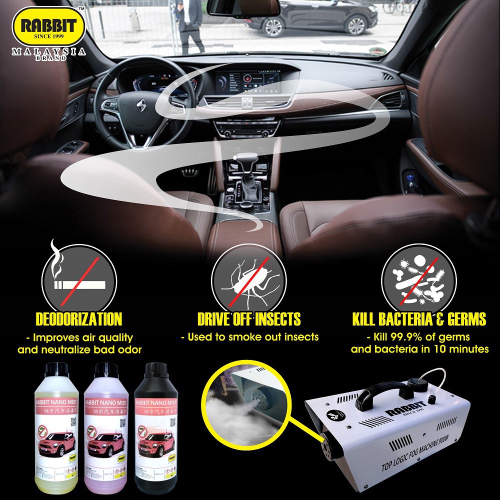 Rabbit Fog Machine 900w Nano Fog Fog Nano Nano Mist Machine Fog Mesin Car Wash Tools