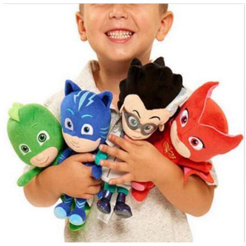 Ready Stock Pj Mask Stuffed Toys Plush Dolls Catboy Owlette Gekko Characters Christmas Gifts Cartoon Anime Shopee Malaysia