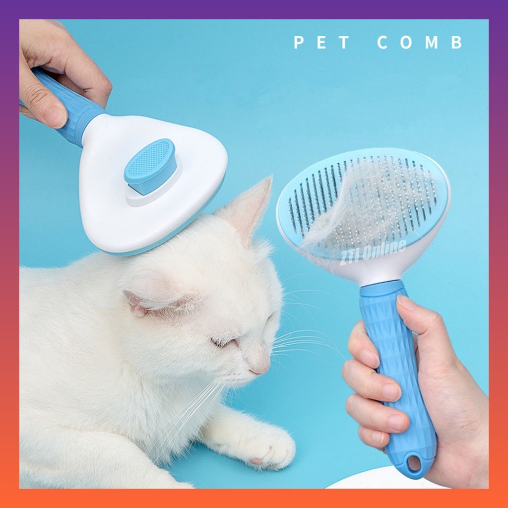 Pet Comb Fur Removal Cat Comb Dog Comb Grooming Hair Sikat Kucing Brush