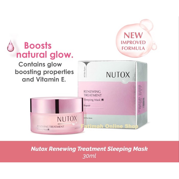 [NEW] NUTOX Renewing Treatment Sleeping Mask (30ml) Shopee Malaysia