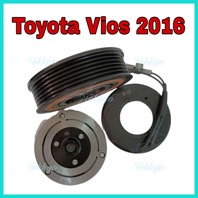 Toyota Vios 2016 NCP151 6PK 12V AIRCOND COMPRESSOR CLUTCH