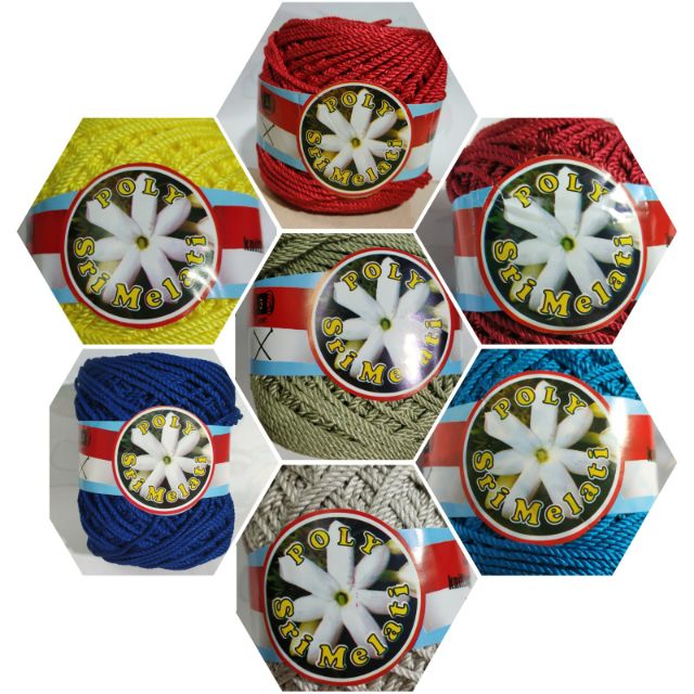 Poly Indo  Yarn Crochet Benang Kait Poly Indo  Shopee  