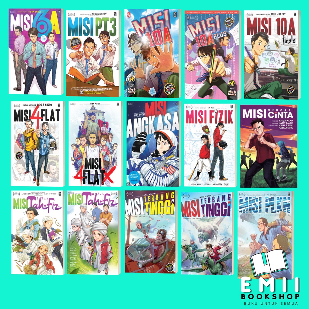 Kombo Siri Komik Misi Misi Pt3 Misi Upsr Misi Medik Misi Fizik Misi Plkn Shopee Malaysia