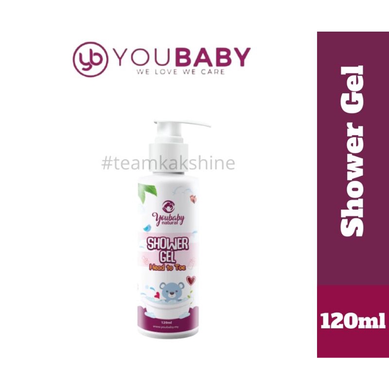 Youbaby Shower Gel Kulit Sensitif Ruam Ezcema Demam Baby Kuning