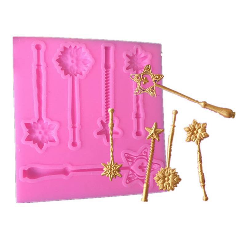 Yucheng Fairy Magic Wand Silicone Cake Mold Diy Sugar Candy Mold
