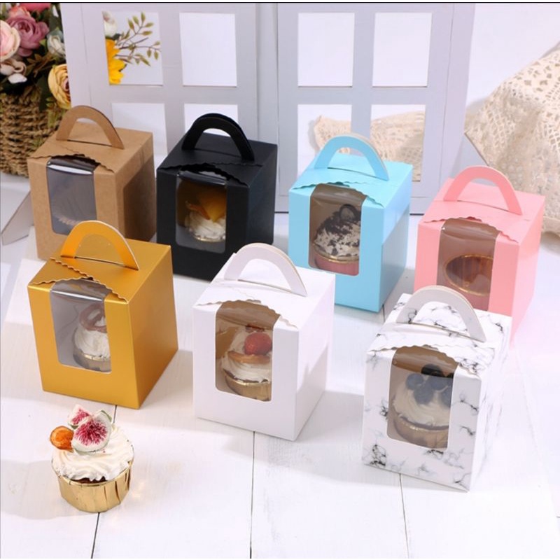 1 cavity cupcake box /muffin box / Mooncake / Cake Packaging Box with ...