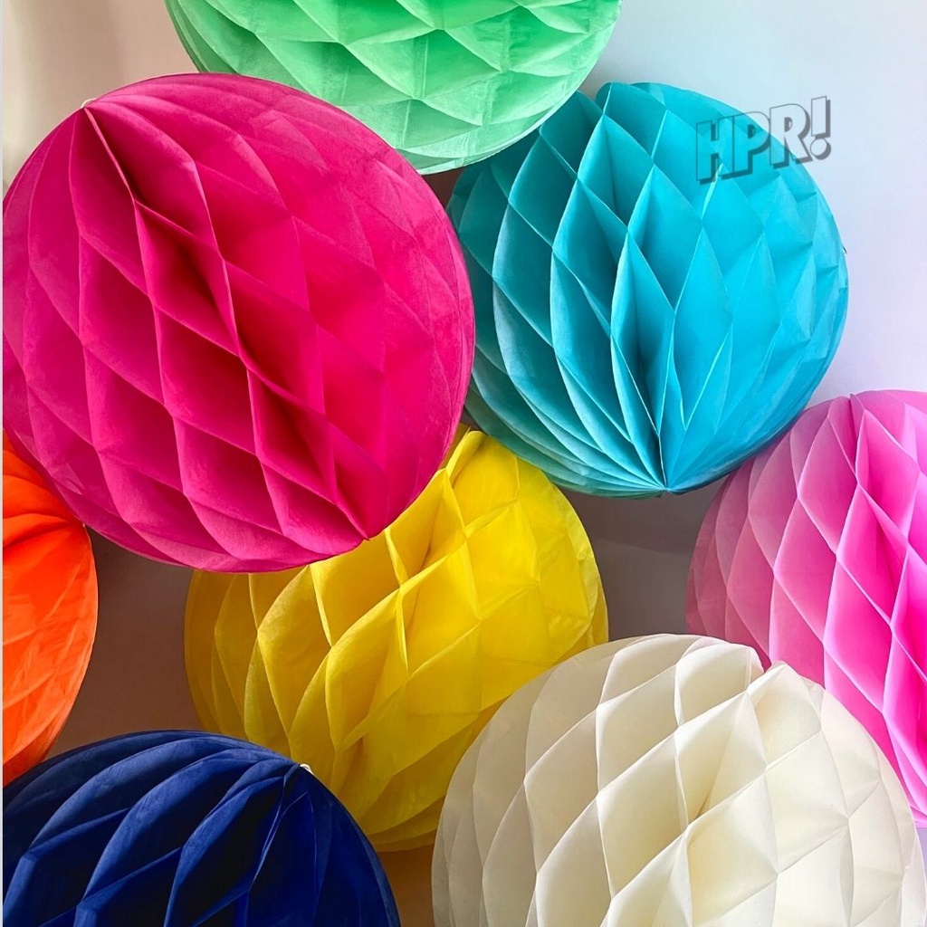 [ READY STOCK] Honeycomb Ball Paper Lantern Balls as Birthday Wedding Party Decorations