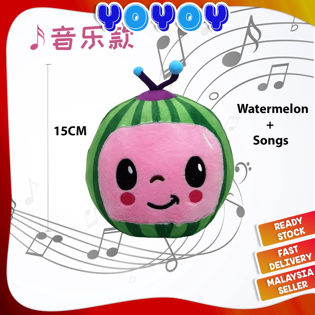 FREE GIFT  Cocomelon Doll Plush Music Soft Toy l Birthday Christmas Gift Educationa