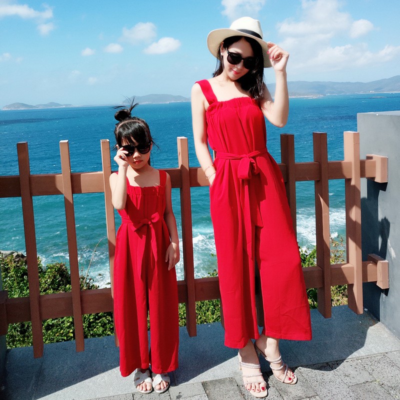 matching mom and daughter jumpsuits