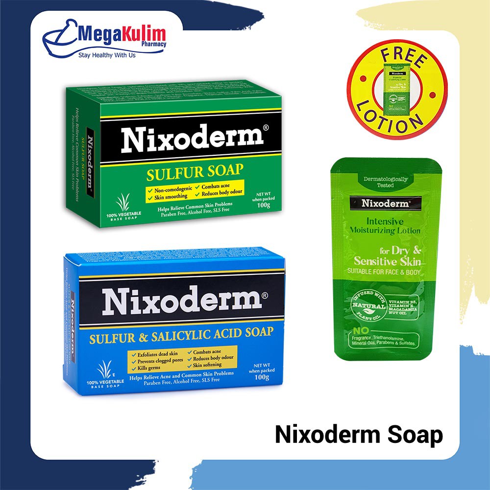 Nixoderm Sulfur / Sulfur And Salicylic Acid Soap Bar (100g ...