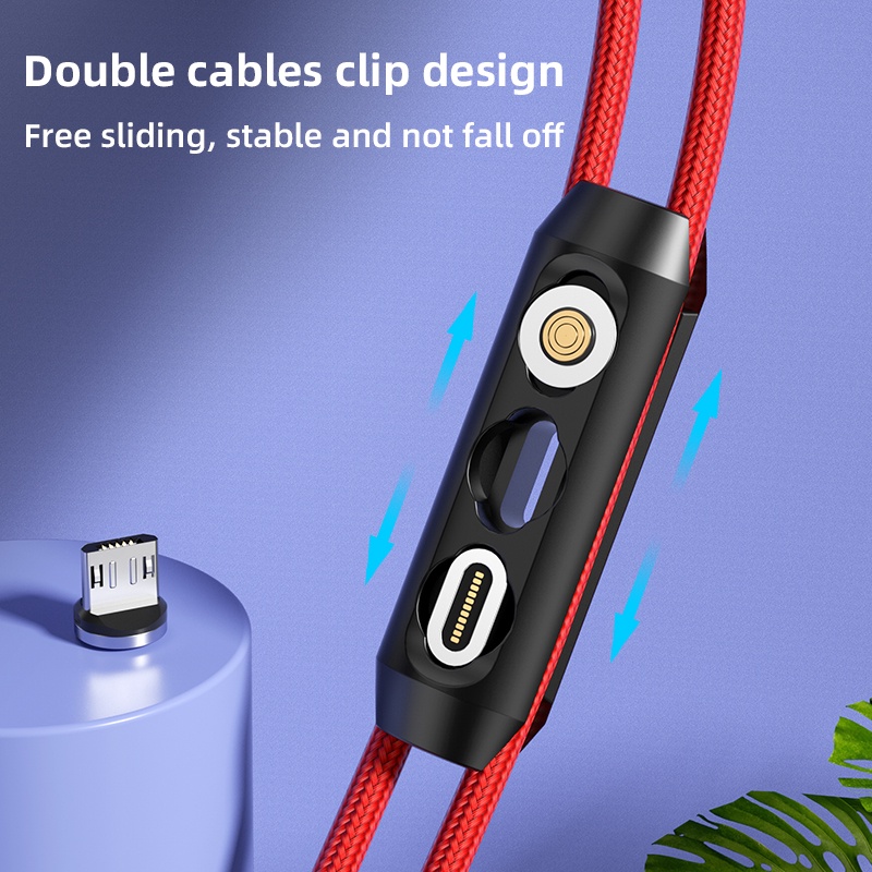 Aufu Universal Magnetic Cable Plugs Tips Storage Case Portable Micro 