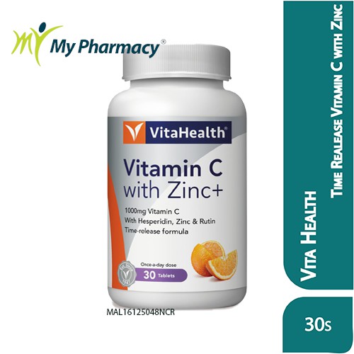 Buy Vita Health Time Release Vitamin C With Zinc 1000mg 30s Seetracker Malaysia