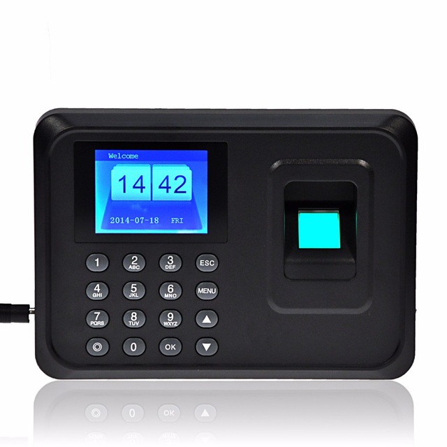 Digital Fingerprint Punch Card Machine Time Attendance Machine Finger ...