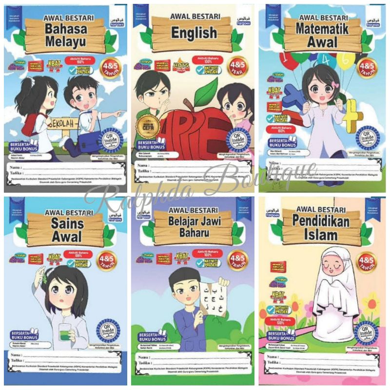 [CLEARANCE] Buku Aktiviti Prasekolah Awal Bestari 4 & 5 Tahun | Shopee ...