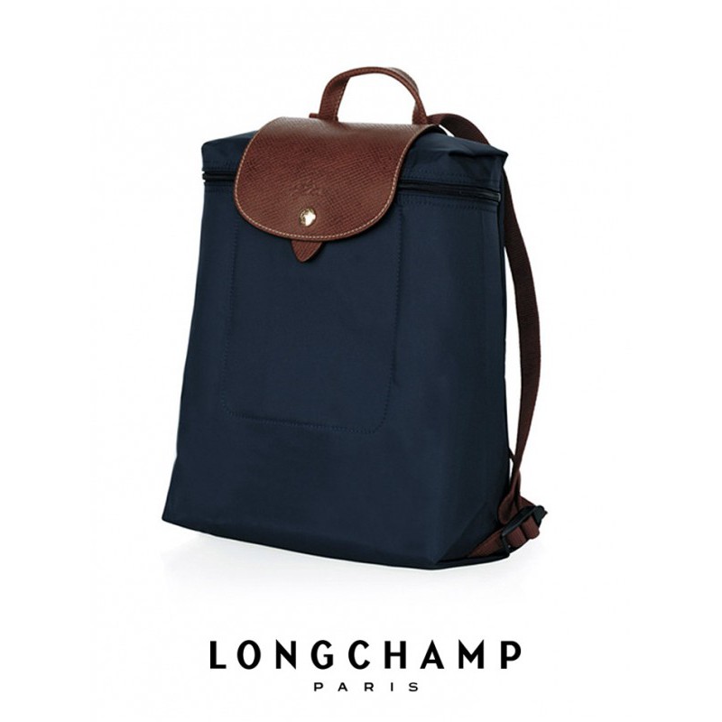 longchamp navy blue backpack