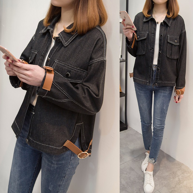 black denim jacket 4xl
