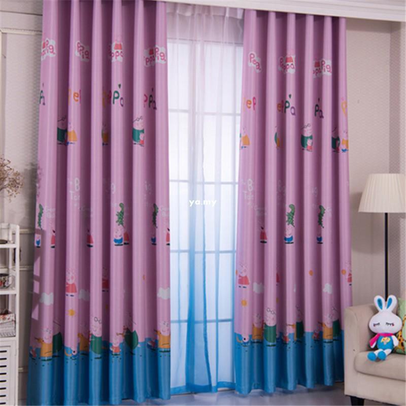 Home Furniture Diy Cute Kids Car Pattern Voile Panel Sheer Girl