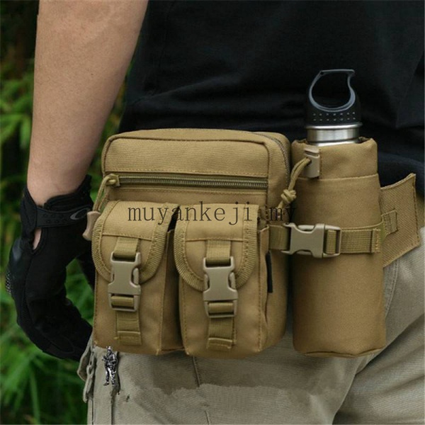 Huntvp Tactical Waist Bag Molle Fanny Pack Military Bumbag Handbag Crossbody Shoulder Bag for Walking Running Outdoors Sports Daily Use 