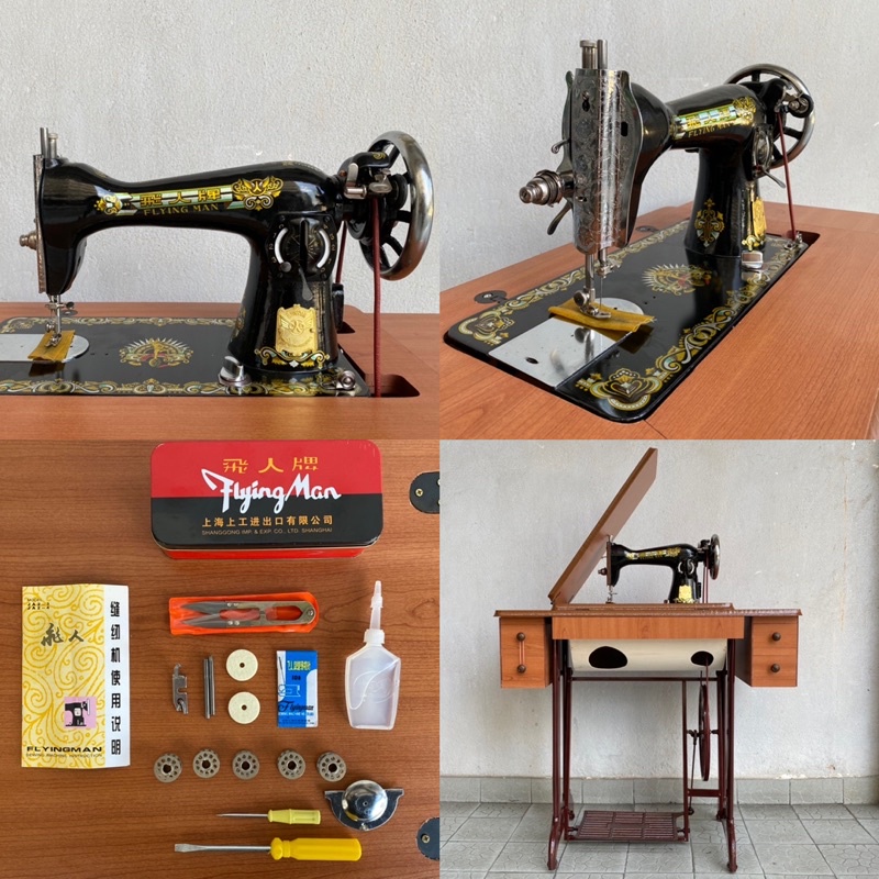 Mesin Jahit Kepala Hitam Flyingman Original Kepala Meja Mesin Jahit Kepala Hitam Flyingman Original Kepala Meja