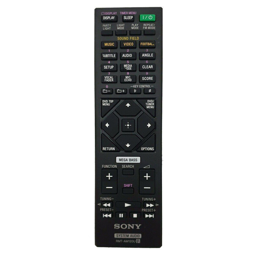 New RMTAM120U For Sony System Audio Remote Control MHCV7D SHAKEX7D