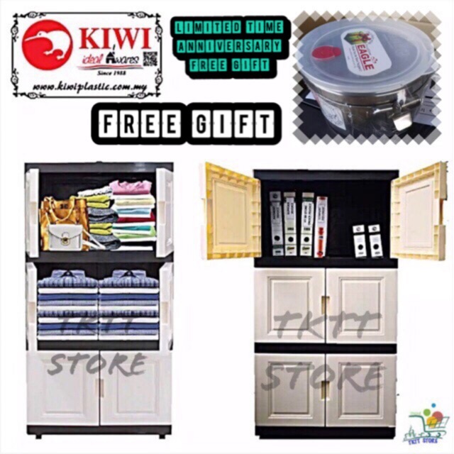 Tktt 3 Tiers Kiwi Diy Storage Cabinet Chest Drawer Almari