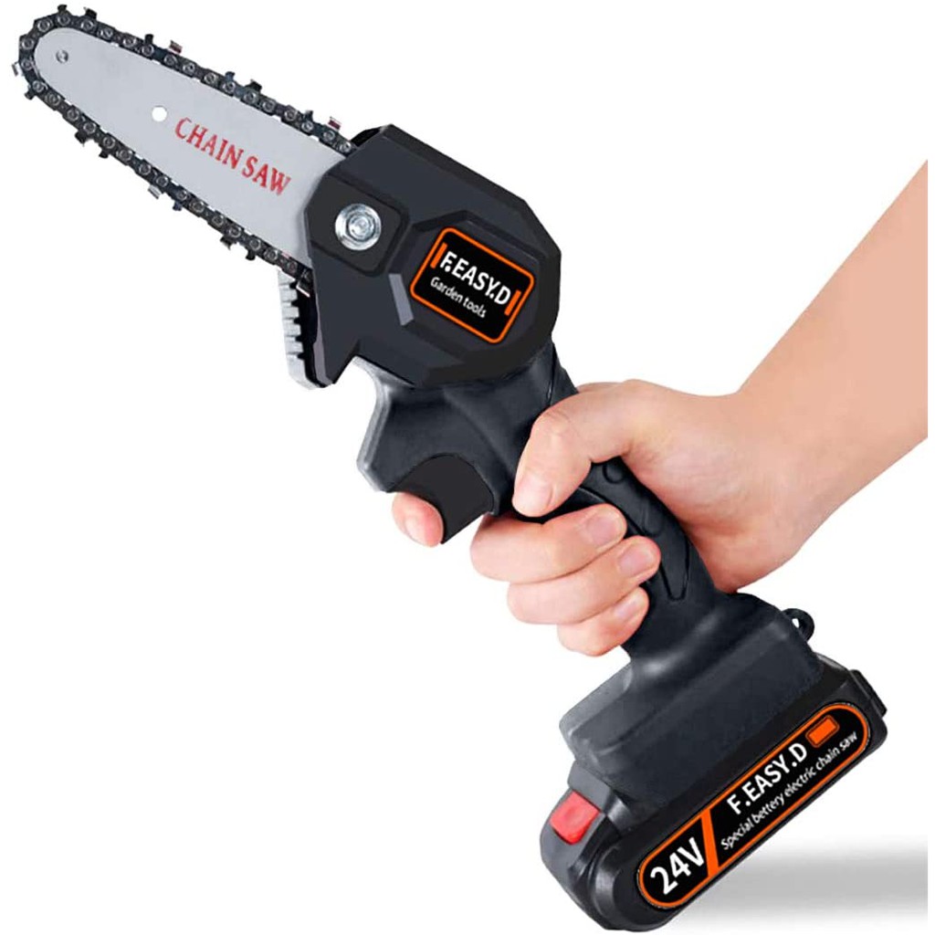  Mini  Chainsaw  4 Inch Cordless Electric Protable Chain Saw  