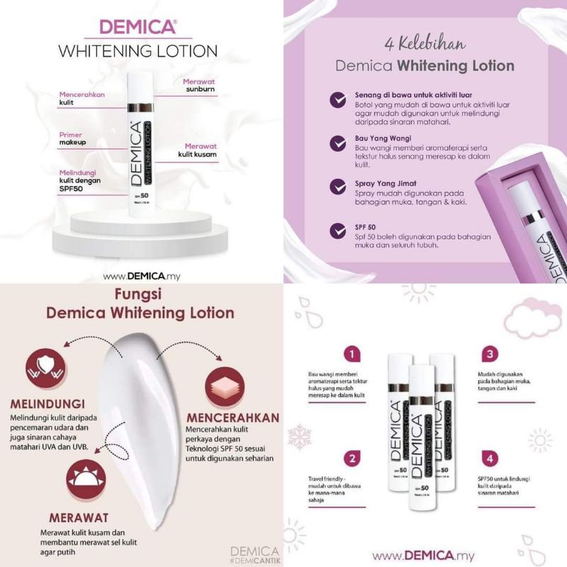 Demica Whitening Lotion Beauty Personal Care Bath Body Body Care On Carousell