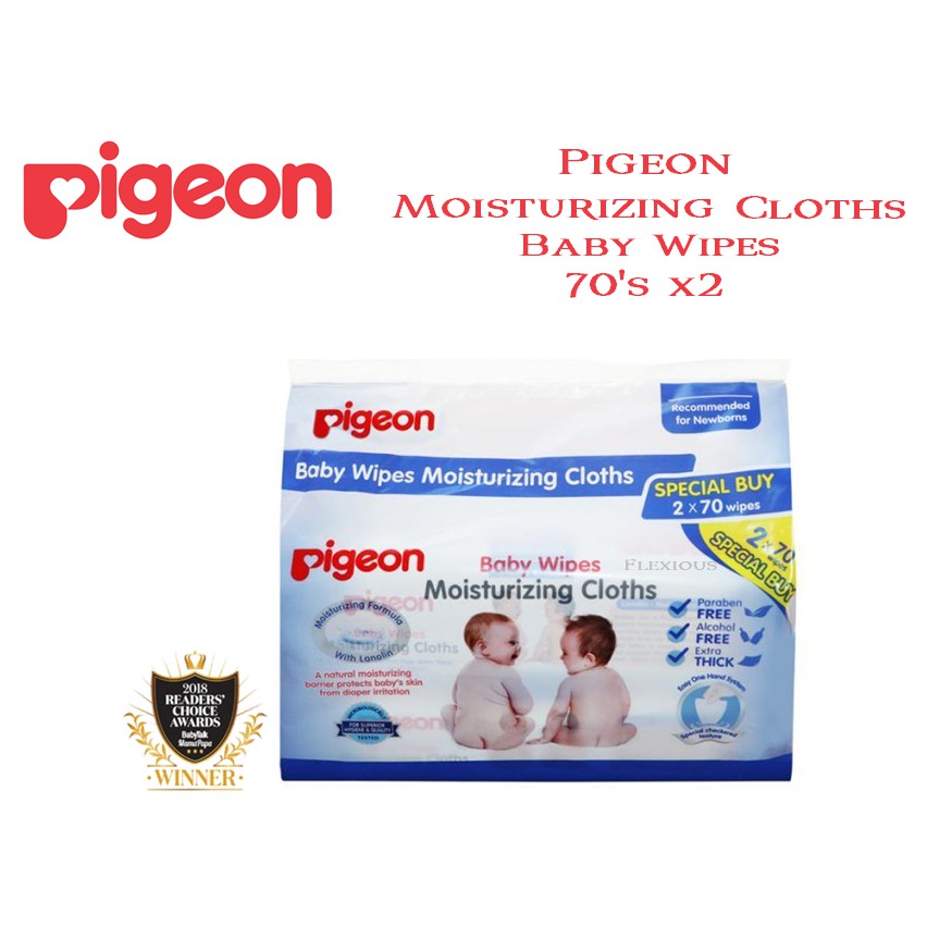 pigeon baby wipes moisturizing cloths