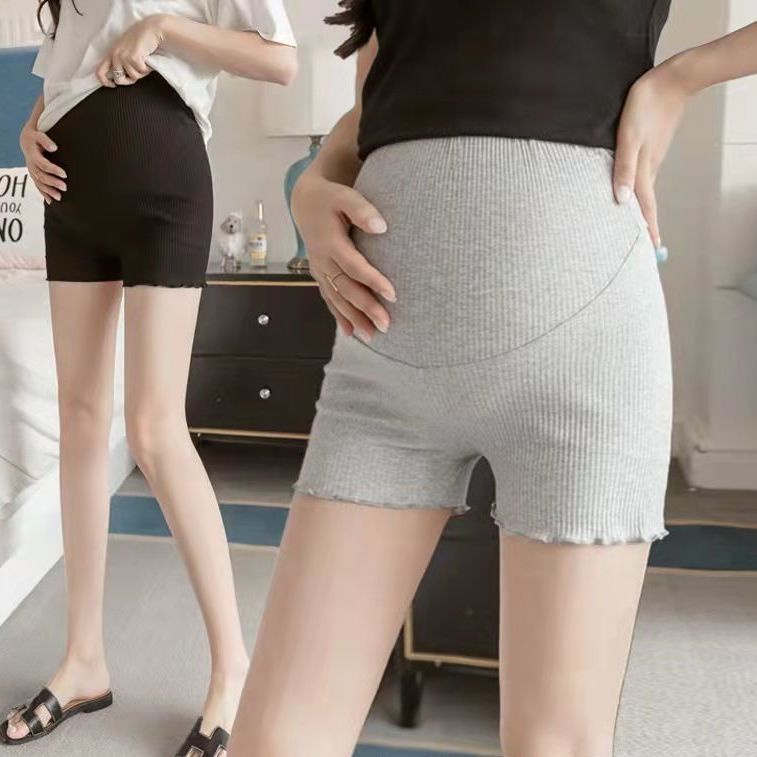 Mom&Kids Ready Stock High Quality Plus Size Pregnant Maternity Safety Short Legging Pregnancy Short Pants Maternity Legging Elastic Cotton High Waist Stomach Support Pants Legging Mengandung Soft Seluar Mengandung 孕妇装 孕妇 孕妇短裤 孕婦裝 新款 孕婦褲