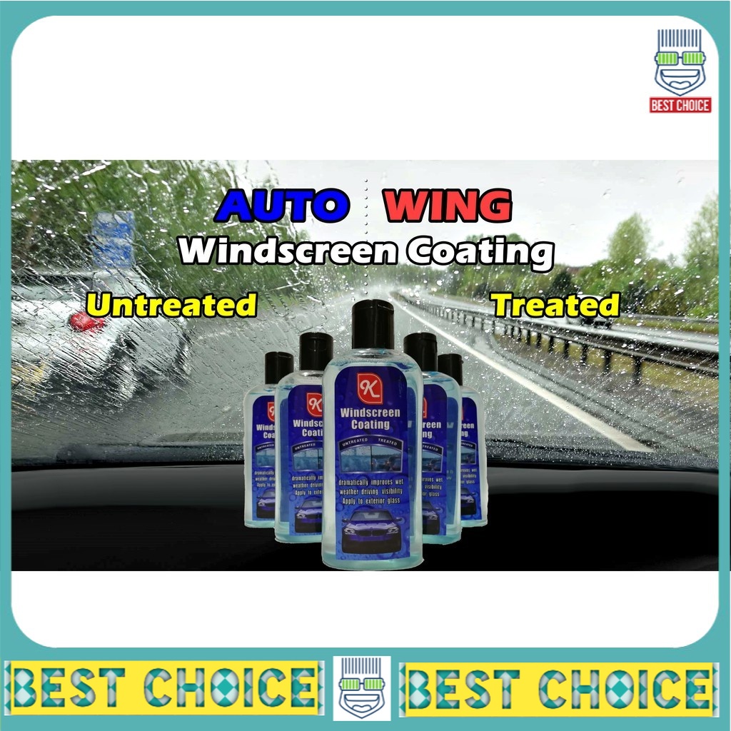 Polish cermin anti air hujan Auto Wing Nano Rain Repellent Car Glass