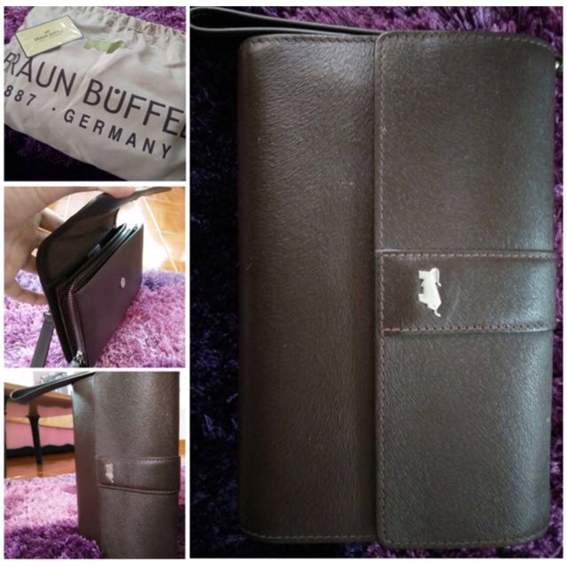 Braun buffel man’s clutch