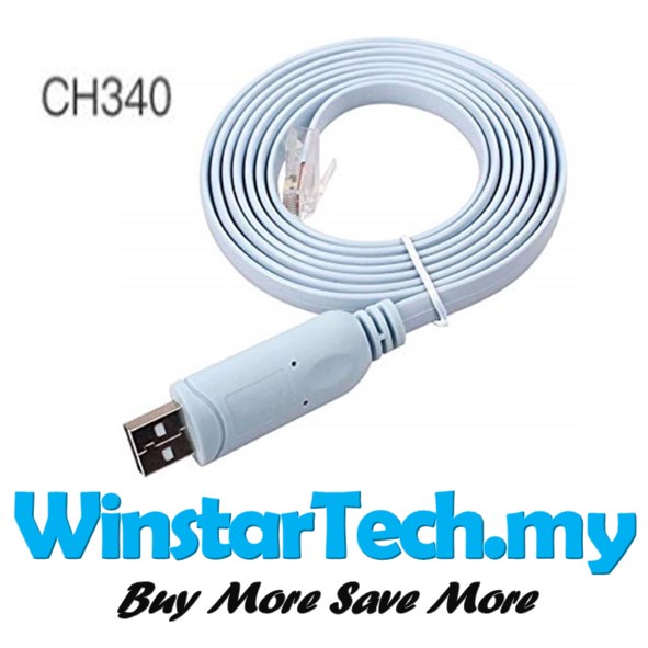 CH340 PL2303 USB Serial RS232 to RJ45 Console Rollover Cable For Cisco