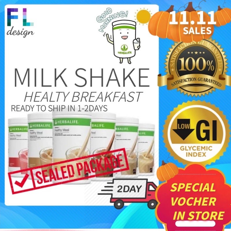 Herbalife F1 MIlk Shake [Ready Stock 100% SEALED ] Herbalife LOW GI ...