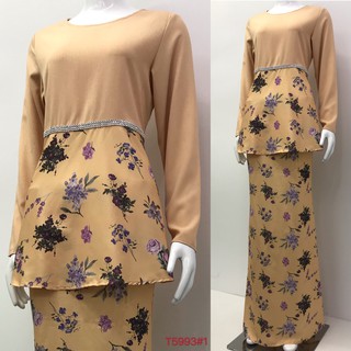 Nayla Z Baju Kurung Floral Design Long sleeve Lengan Nayla Z Baju Kurung Floral Design Long sleeve Lengan