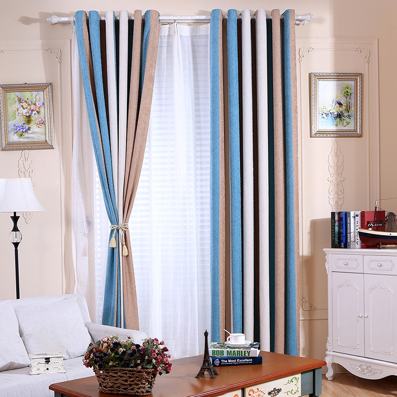Engineering Living Room Bedroom Chenille Curtain Curtain Blackout