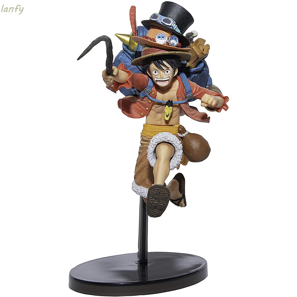 LANFY Ornaments Monkey D Luffy Figure Figurines Three Brothers Figure ...