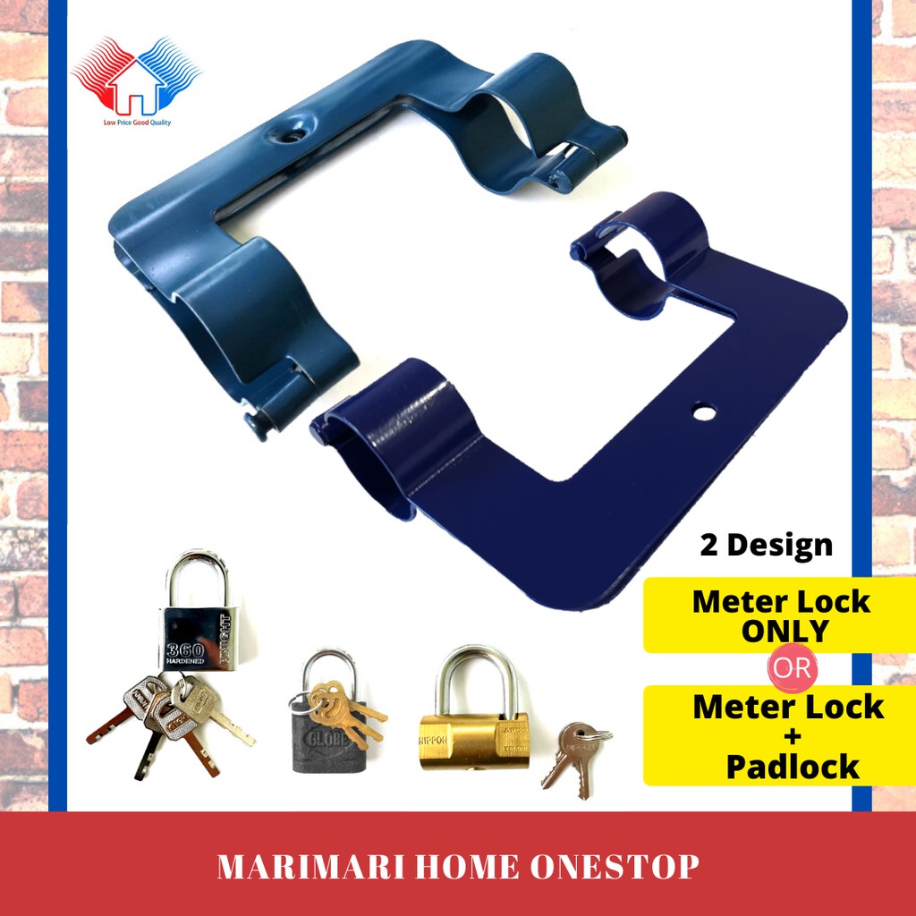 Water Meter Lock Coupling Clamp Security Anti Theft Kunci Meter Air