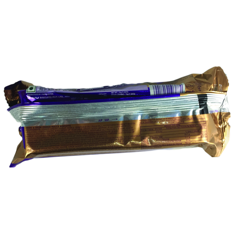 Parle Hide Seek Choco Rolls Biscuits 75g Shopee Malaysia
