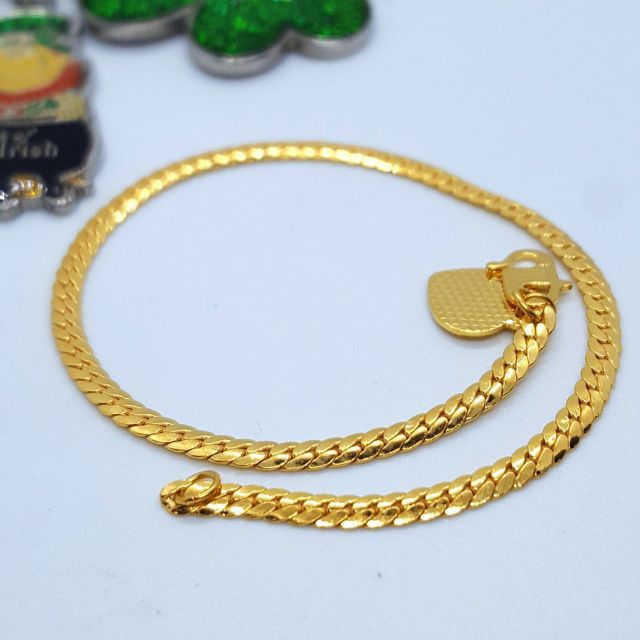 Gelang Snake Skin Dewasa Emas 916 Tulen Shopee Malaysia