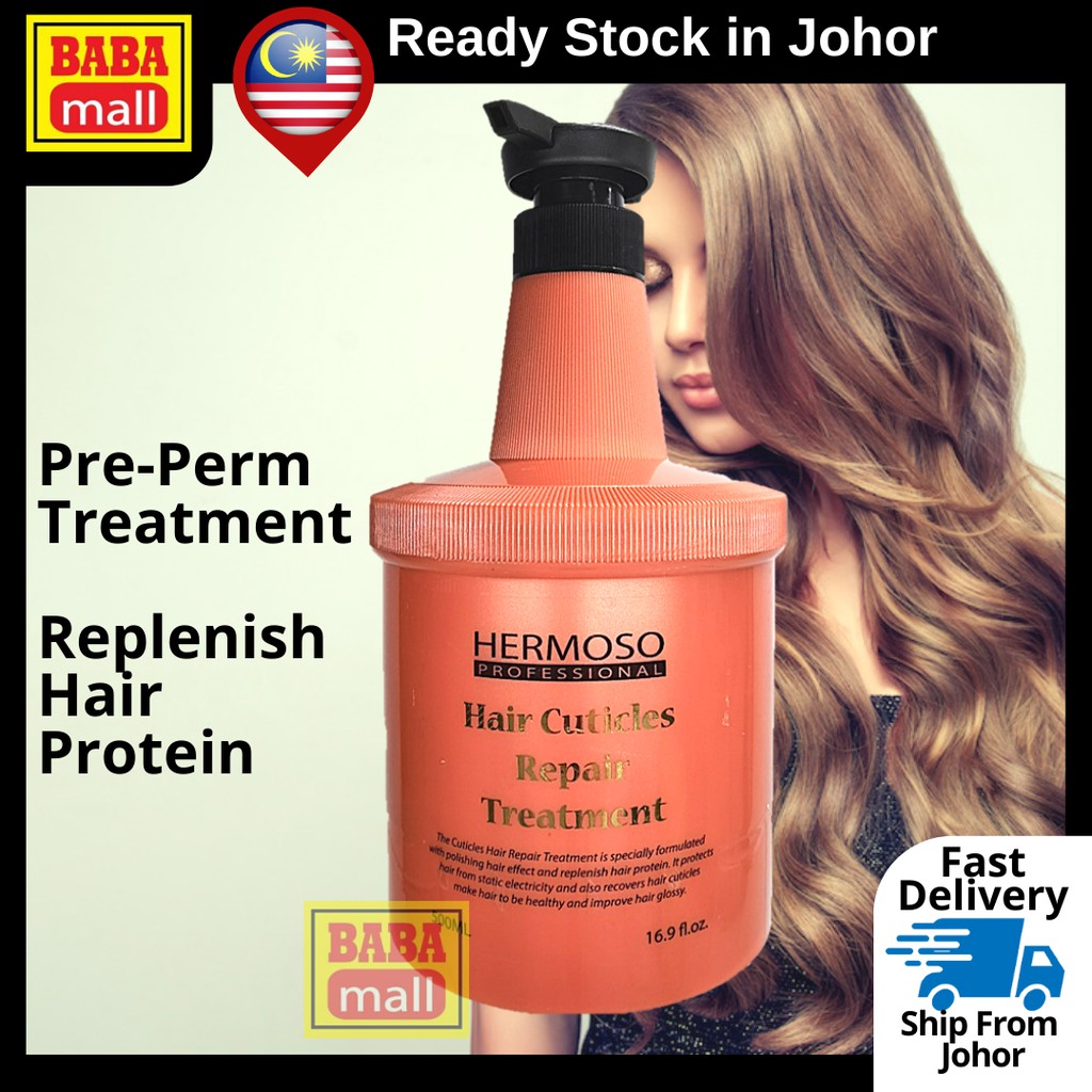 Hermoso Hair Cuticles Repair Treatment 500ml PrePerm Treatment Smooth Hair Shiny Hair Healthy
