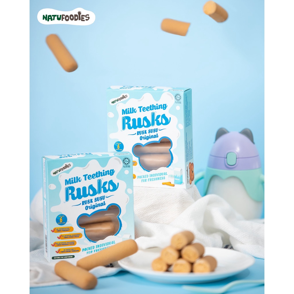 NATUFOODIES Baby Milk Teething Rusks | Shopee Malaysia