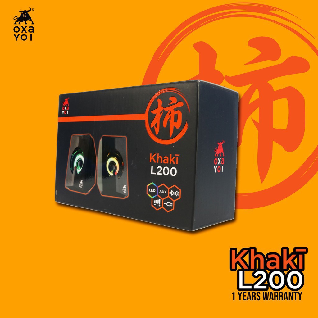 OXAYOI Khaki N200 6W 2.0 USB Speaker | Shopee Malaysia